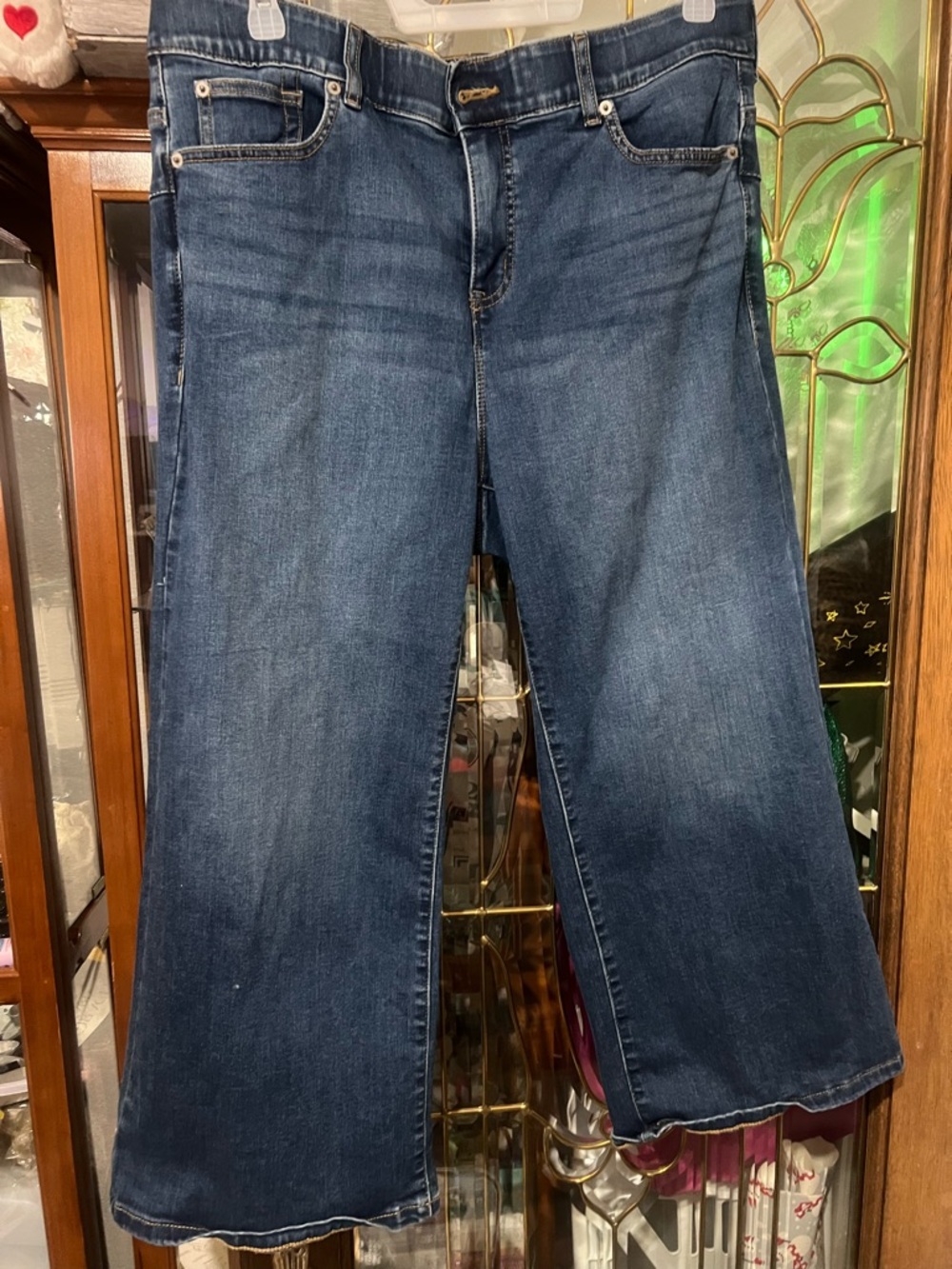 torrid Dark Blue wide leg high waist so soft plenty stretch.